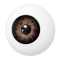 Grimas Artificial Eye plastic application item / Műszem műanyag applikáció, 27 mm  Brown – Barna 1001, GSFX-EYE-1001